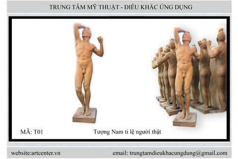 T01 - Tượng Nam tỉ lệ người thật